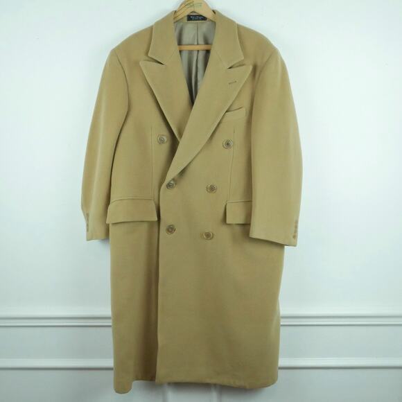Ralph Lauren Chaps Men's Small 40 Overcoat 100% Wool Vinage 90s Preppy Heritage - Picture 1 of 15
